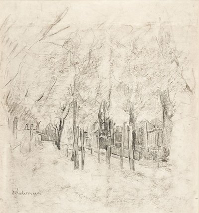 Rue de village hollandaise à Katwijk - Max Liebermann